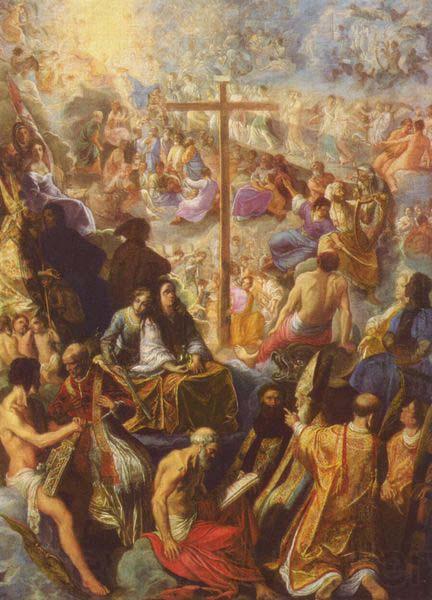 Adam Elsheimer The Exaltation of the Cross from the Frankfurt Tabernacle Germany oil painting art